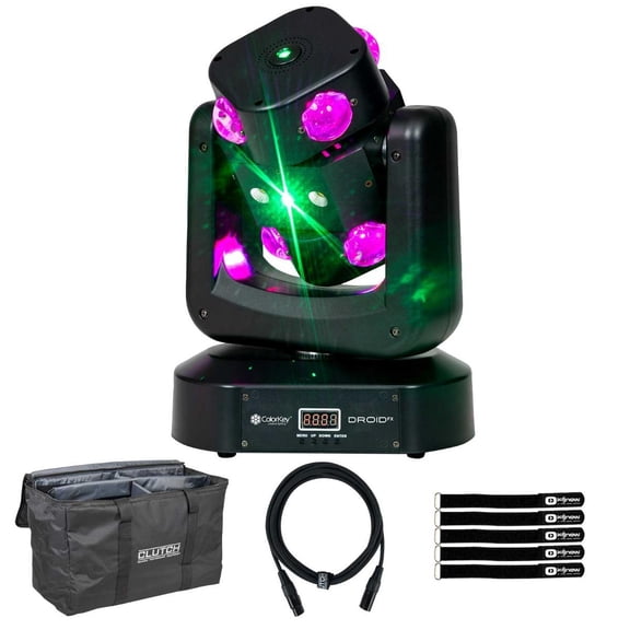 ColorKey CKU-1072 Droid FX Multi-Effect Moving Head with Utility Bag Package