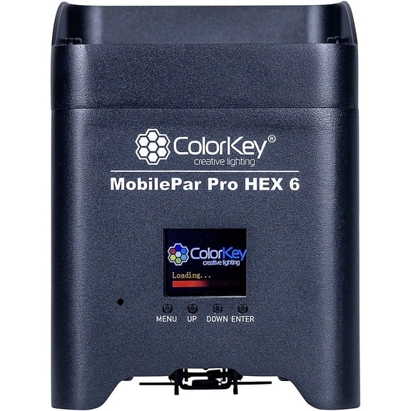 ColorKey CKU-6230 MobilePar Pro Hex 6 6x12W RGBAW-UV LED Battery-Powered Par Light