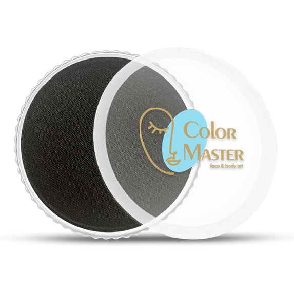 ColorMaster Face and Body Paint (water-based) Black (30gm) Non-Toxic High-Quality Paint for Children and Adults Halloween Makeup, Costumes, Festivals