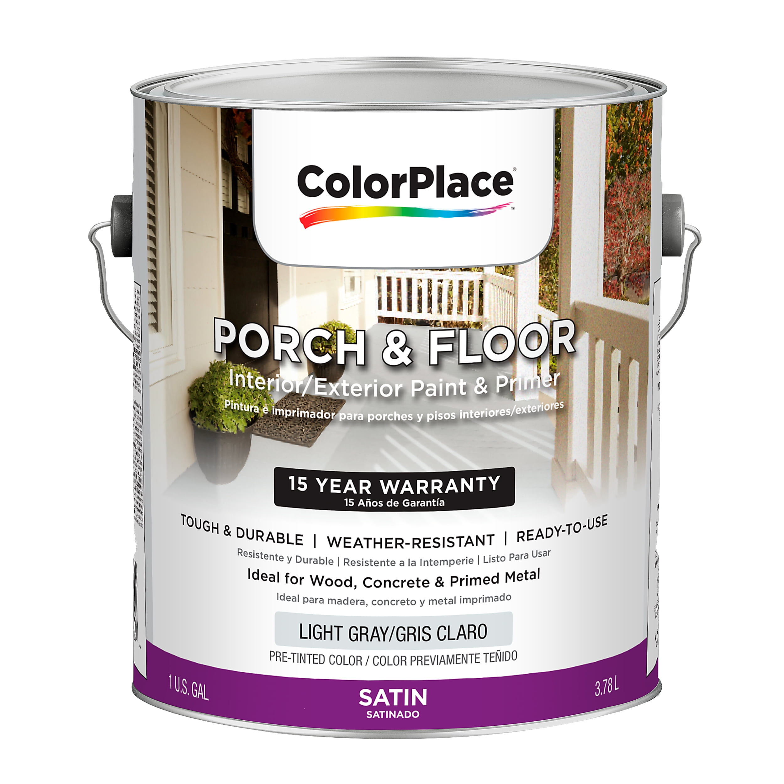 ColorPlace Classic Exterior House Paint, Dapper Tan, Flat, 1 Gallon 