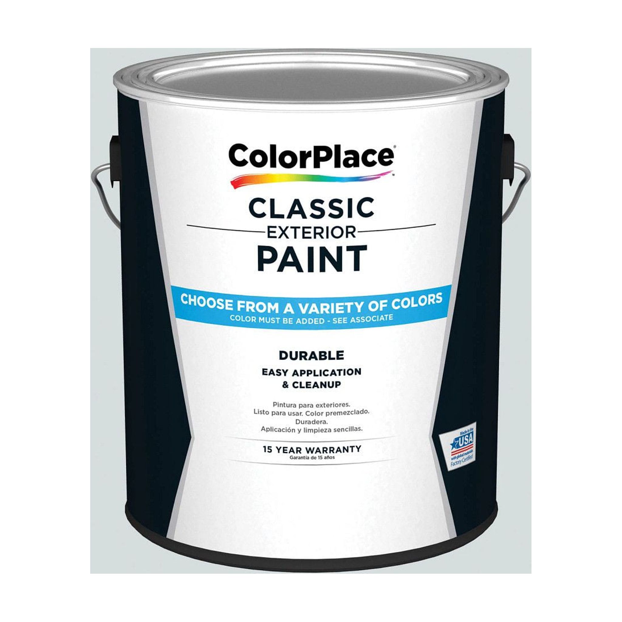 ColorPlace Classic Exterior House Paint, Moonlight Rendezvous, Flat, 1