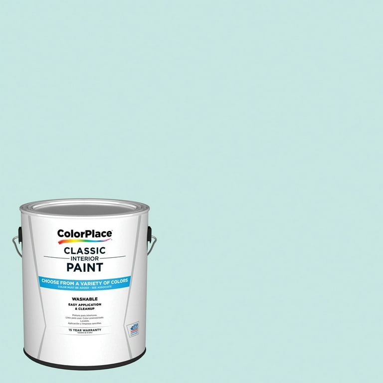 ColorPlace Classic Interior Wall Trim Paint Misty Aqua Semi
