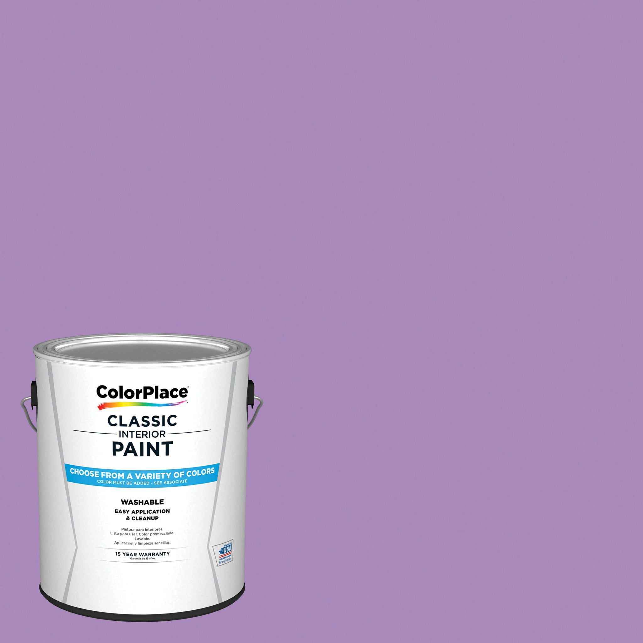 ColorPlace Classic Interior Wall & Trim Paint, Violet Illusion, Semi
