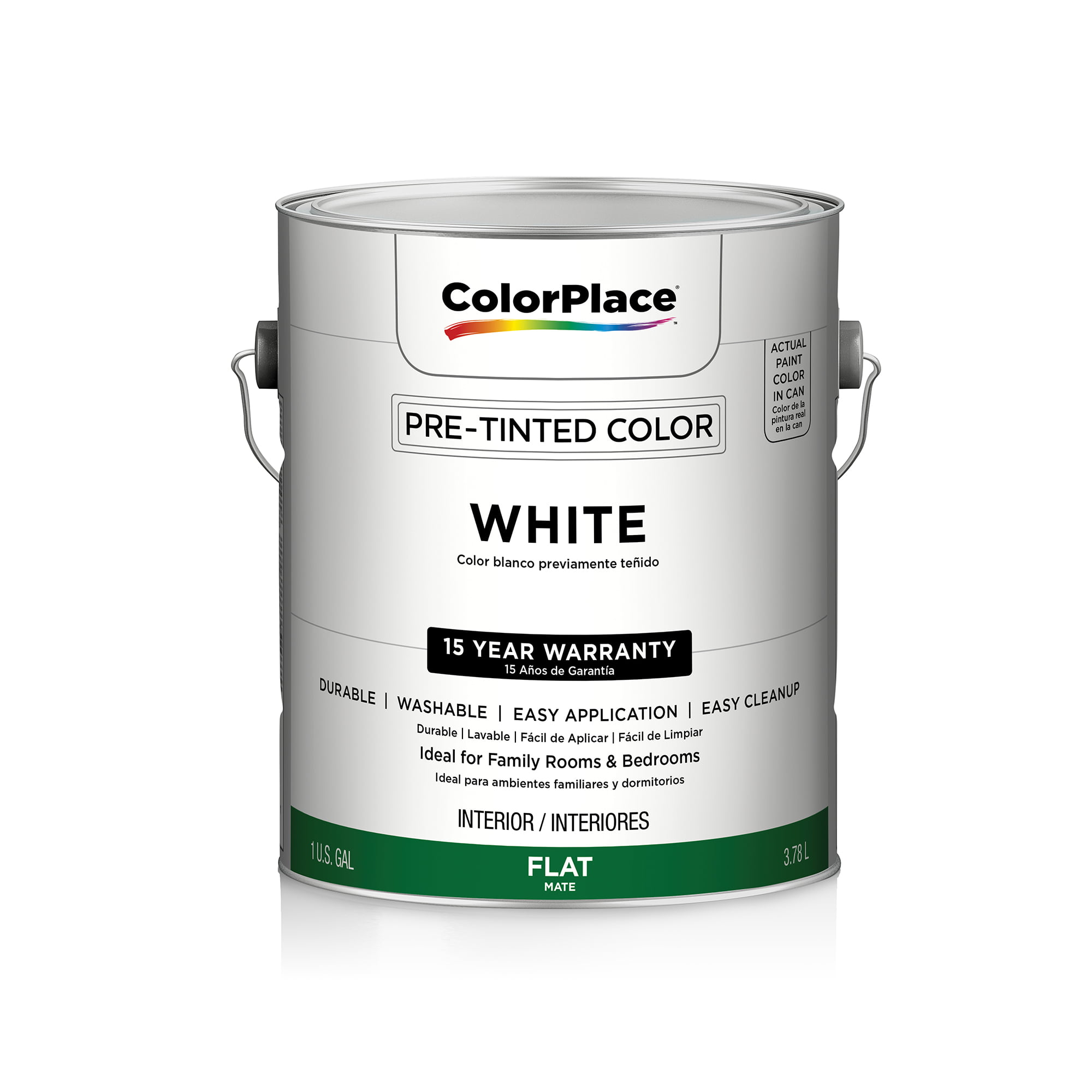ColorPlace Interior Flat, White - Walmart.com