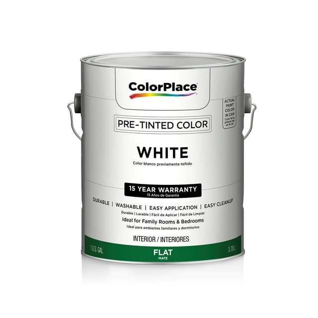 ColorPlace Interior Flat, White