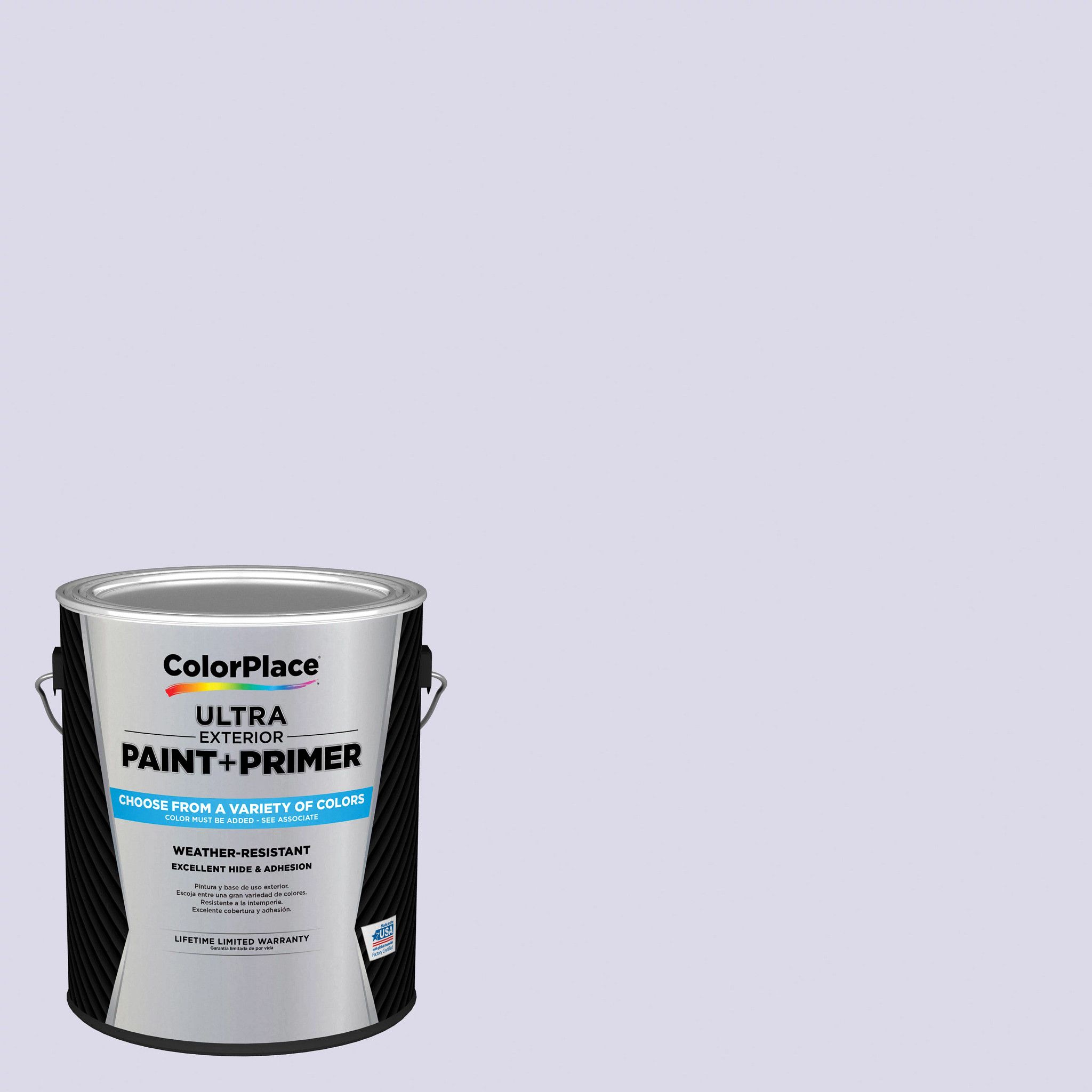 ColorPlace Ultra Exterior Paint & Primer, Amethyst Ice, Flat, 1 Gallon - image 1 of 11