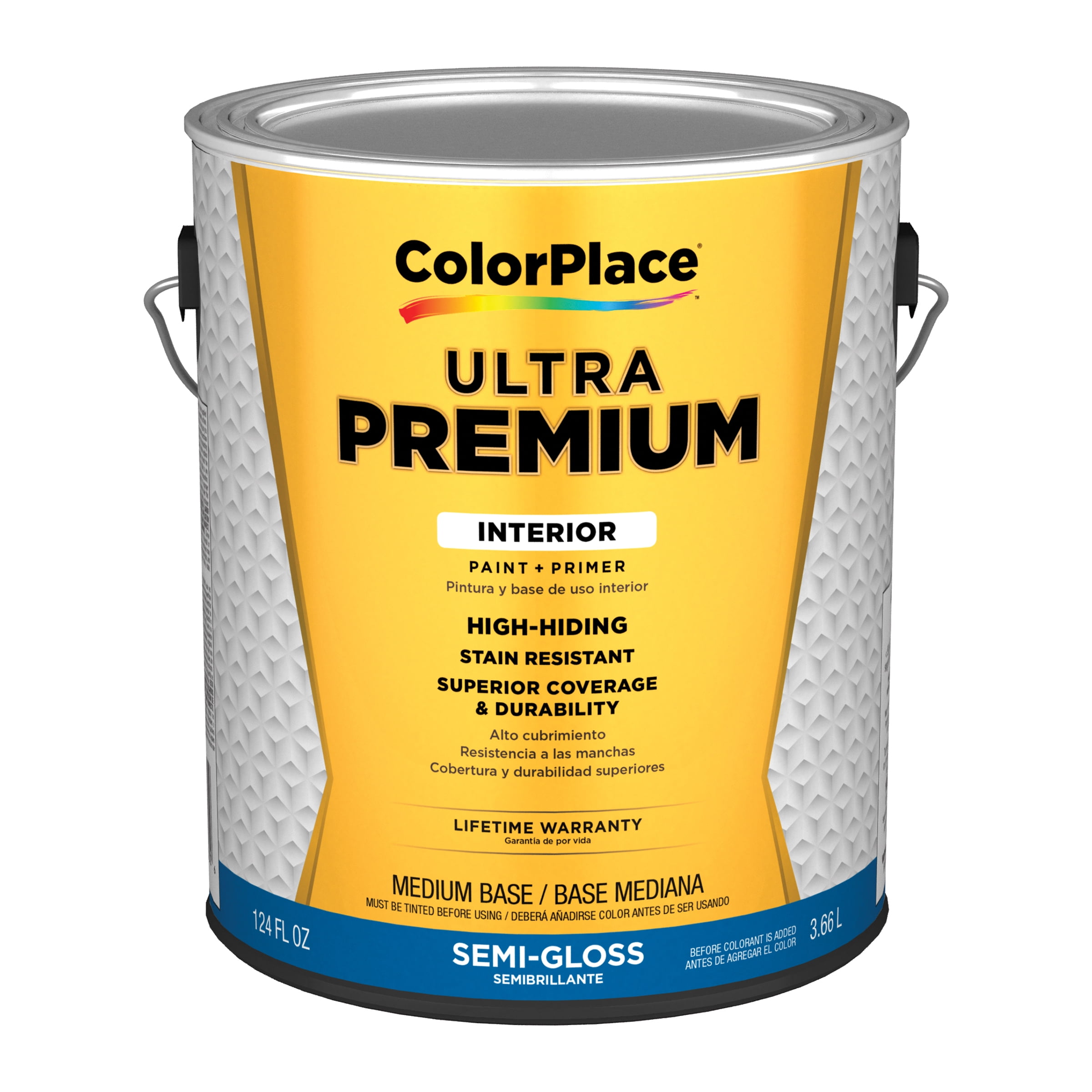 ColorPlace Ultra Exterior Paint & Primer, Flat, White Base, 1 Gallon