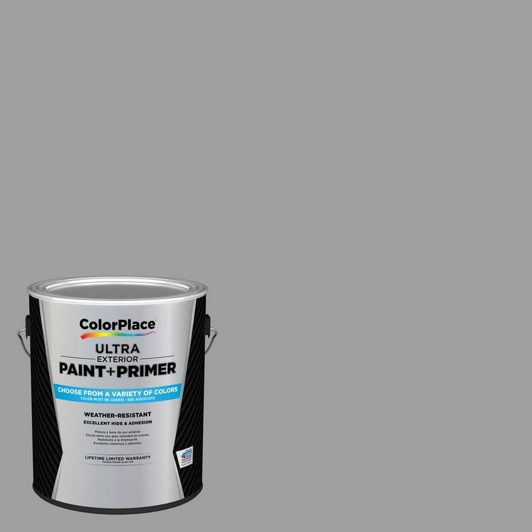 ColorPlace ULTRA Interior Paint & Primer, Granite Gray, Semi-Gloss, 1 Gallon ColorPlace ULTRA Interior Paint & Primer, Granite Gray, Semi-Gloss, 1 Gallon