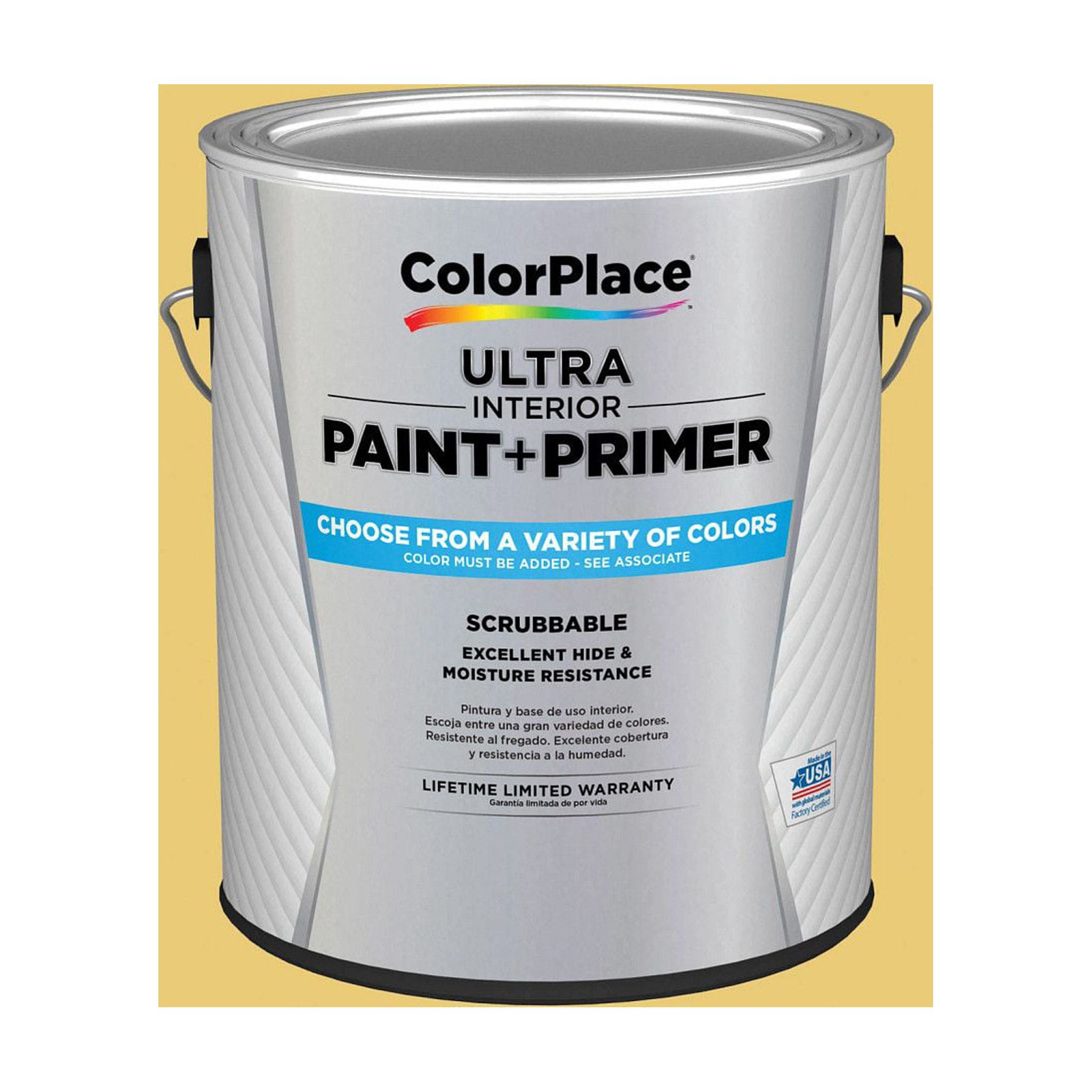 ColorPlace Ultra Interior Paint & Primer, Ginger Ale, Flat, 1 Gallon
