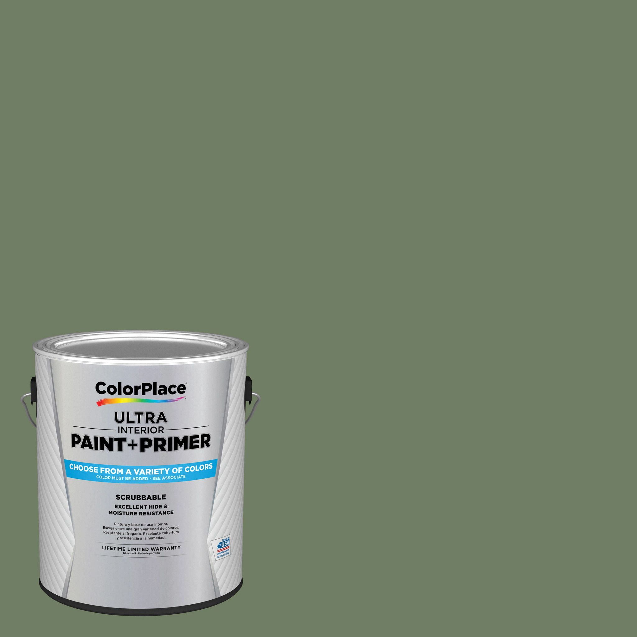 ColorPlace Ultra Interior Paint & Primer, Green Woods, SemiGloss, 1