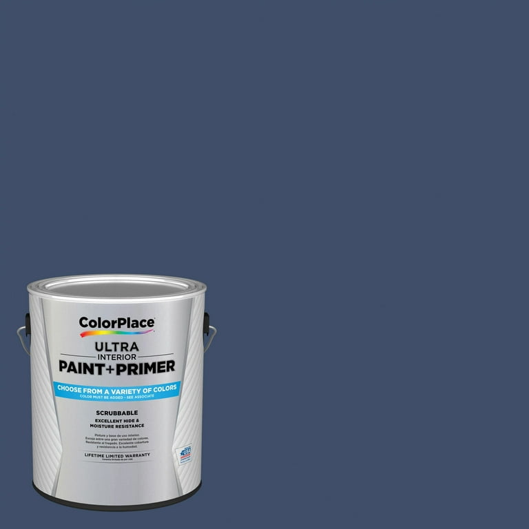 ColorPlace ULTRA Interior Paint & Primer, Rich Navy, Semi-Gloss, 1 Gallon ColorPlace ULTRA Interior Paint & Primer, Rich Navy, Semi-Gloss, 1 Gallon