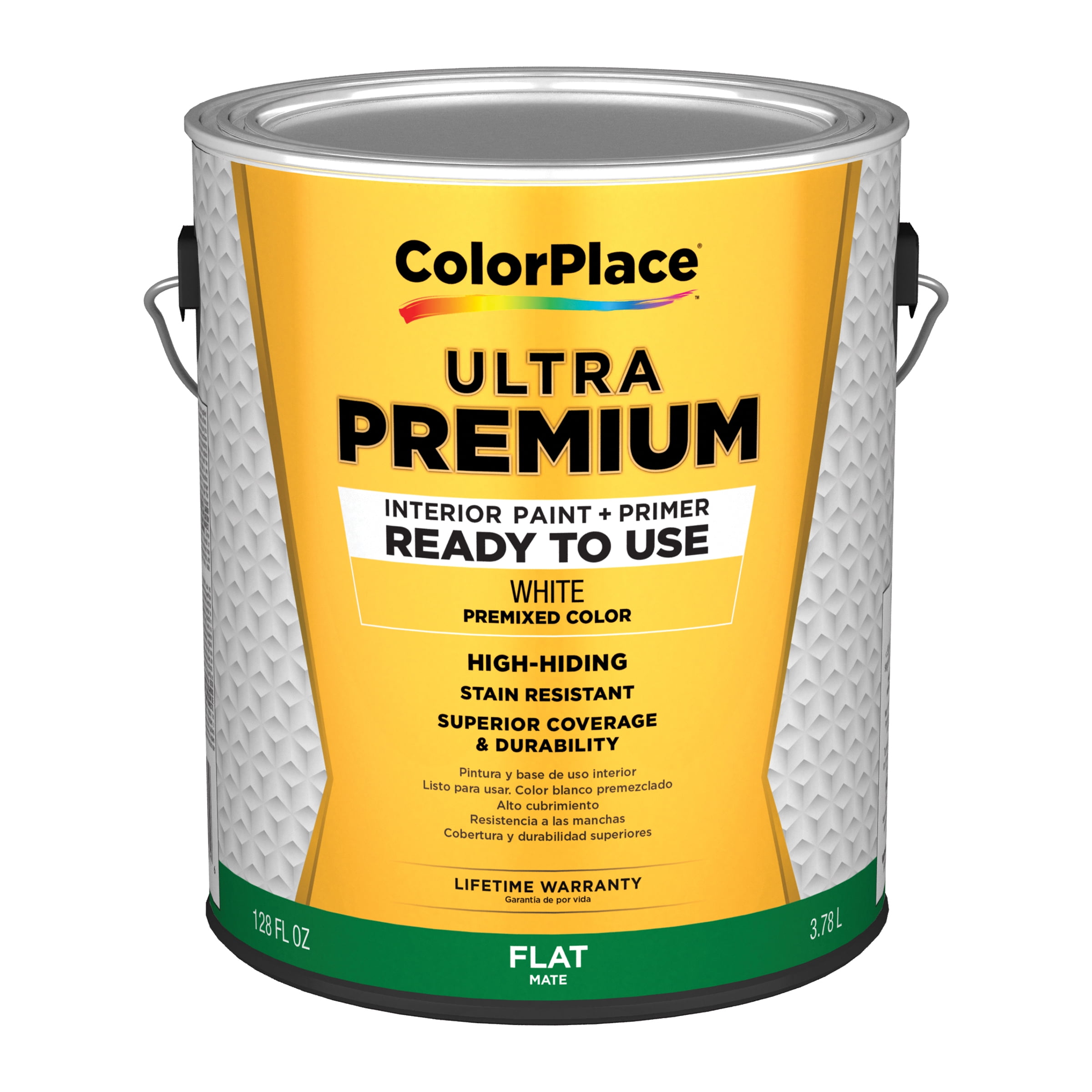 ColorPlace Ultra Interior Paint & Primer, Satin, Medium Base, 1 Quart
