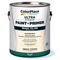 thumbnail image 1 of ColorPlace Ultra Interior Paint & Primer, Swiss Coffee, Flat, 1 Gallon, 1 of 12