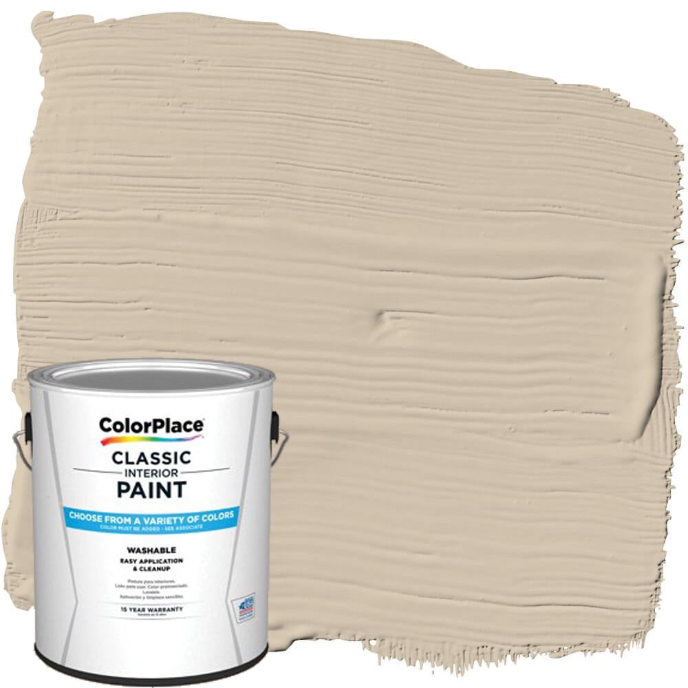 ColorPlace Ultra Interior Paint, Sudan Sand / Beige, Satin, 1 Gallon