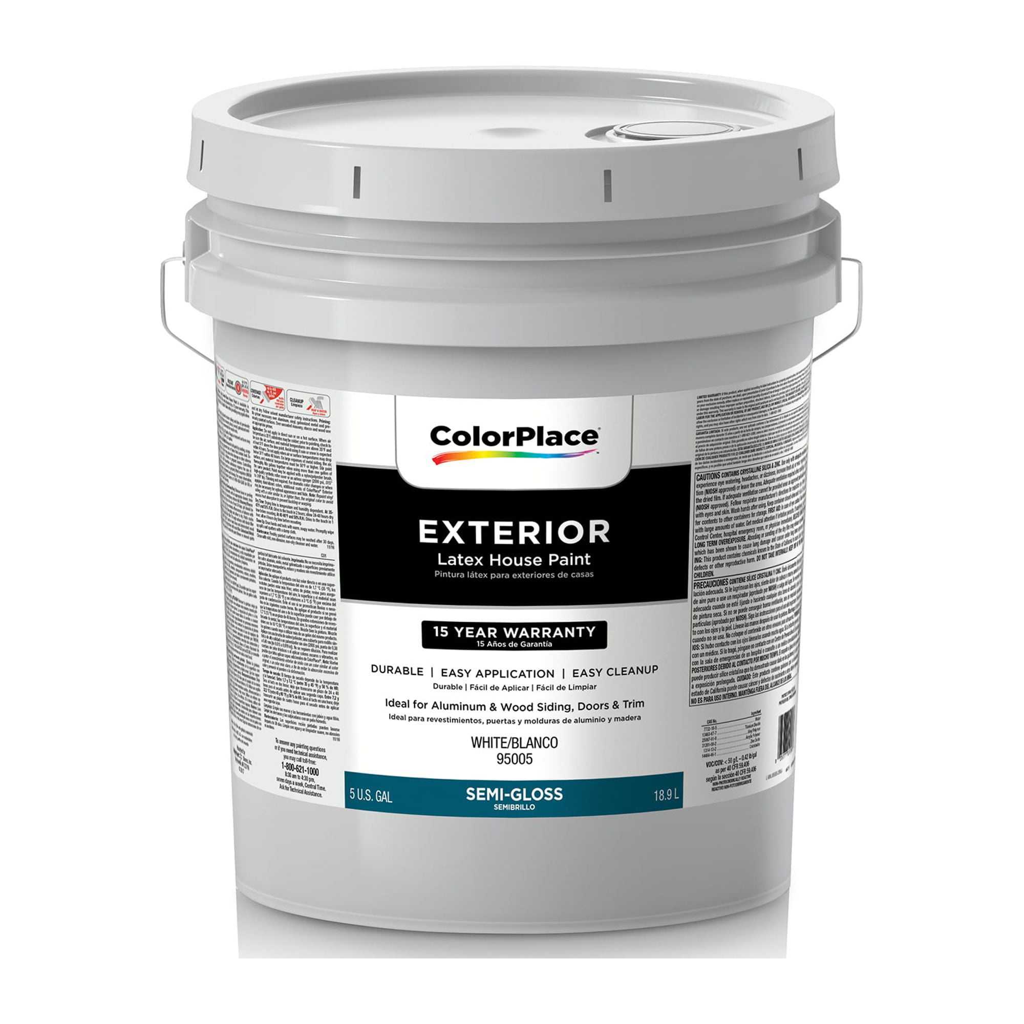 ColorPlace Ultra Premium Interior Paint & Primer, Flat, White Base, 1