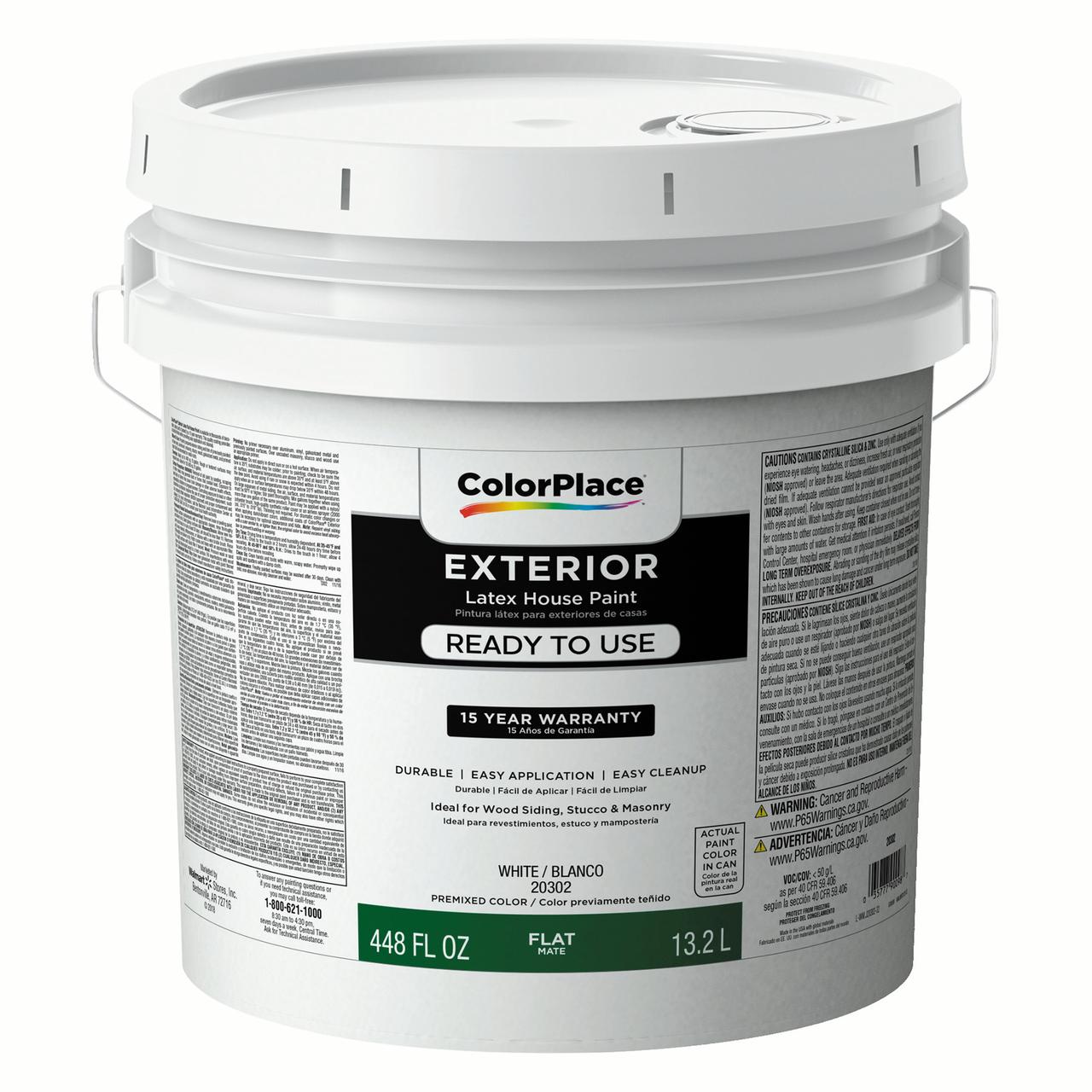 ColorPlace Ultra Premium Interior Paint & Primer, SemiGloss, White