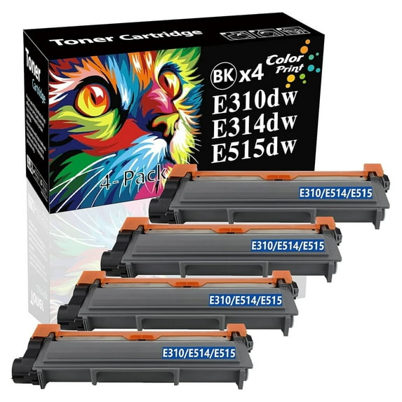 ColorPrint Compatible P7RMX Toner Cartridge Replacement for E515DW E310dw E514dw Work with E310 E514 E515dn 515DW E515 310DW PVTHG 593-BBKD Laser Printer (4-Pack, Black)