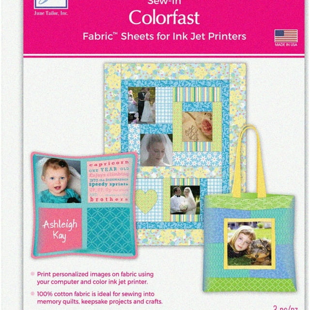 ColorPrint Fabric Sheets - Inkjet Printable, White (3 Pack) - Walmart.com