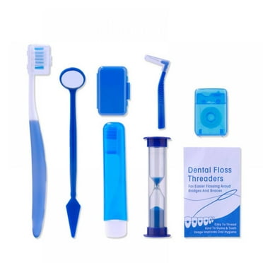 ColorProfit Orthodontic Supplies Set Orthodontic Toothbrush Dental Floss Dental Floss Orthodontic Wax Sand Timer Kit