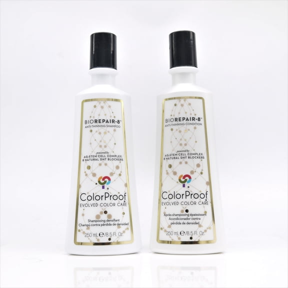 ColorProof BioRepair-8 Anti-Thinning Shampoo & Conditioner Duo Set (250 ml each)