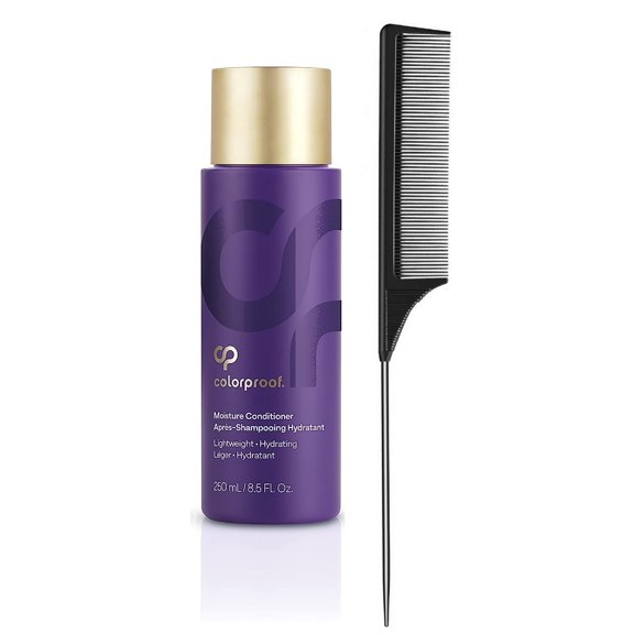ColorProof Moisture Conditioner 8.5oz - For Dry Color-Treated Hair, Hydrates & Repairs, Sulfate-Free, Vegan (with Free Tail Combs)