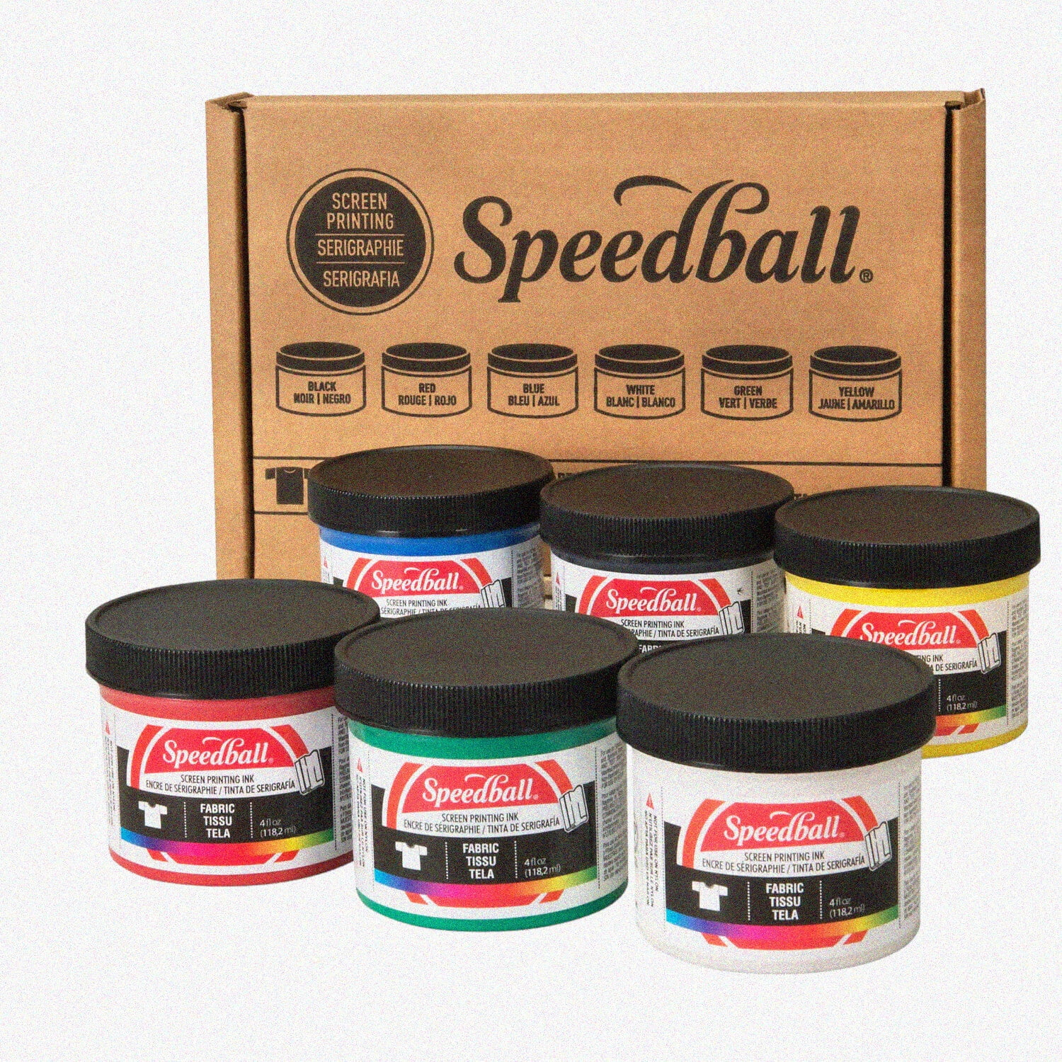 ColorSplash Fabric Ink Kit 6 Vibrant Colors, 4oz Each Perfect for T