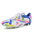 thumbnail image 1 of ColorStorm Men’s Soccer Cleats, Lightweight Football Boots for Speed Training, Colorful Geometric Stud Shoes, Pro Grip Sport Shoes for Turf Grass Field, Durable Athletic Sneakers, 1 of 4
