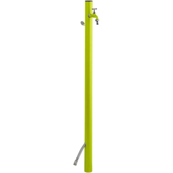 ColorTap Aquapoint Loop Rounded Water Outlet Post - 1-Tap Outlet (Matte Green)