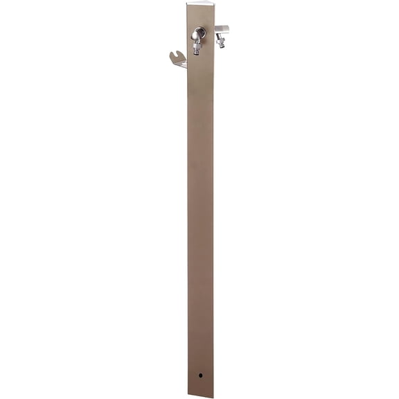 ColorTap Aquapoint Triangle Water Outlet Post - 2-Tap Outlet (Dove Grey)