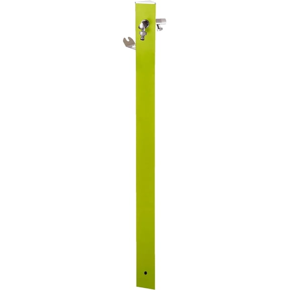 ColorTap Aquapoint Triangle Water Outlet Post - 2-Tap Outlet (Matte Green)