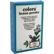 Colora Henna Powder Hair Color Black, 2 oz Pack of 12