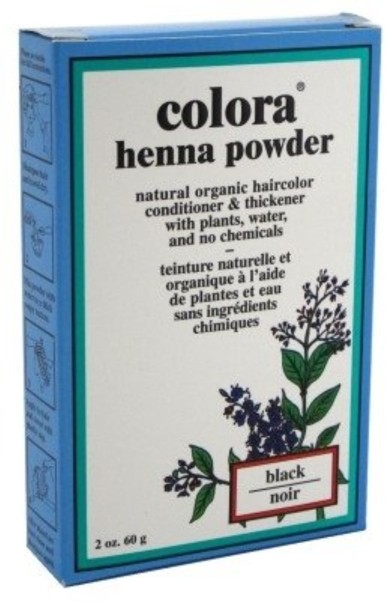 Colora Henna Powder Hair Color Black, 2 oz - (Pack of 4)