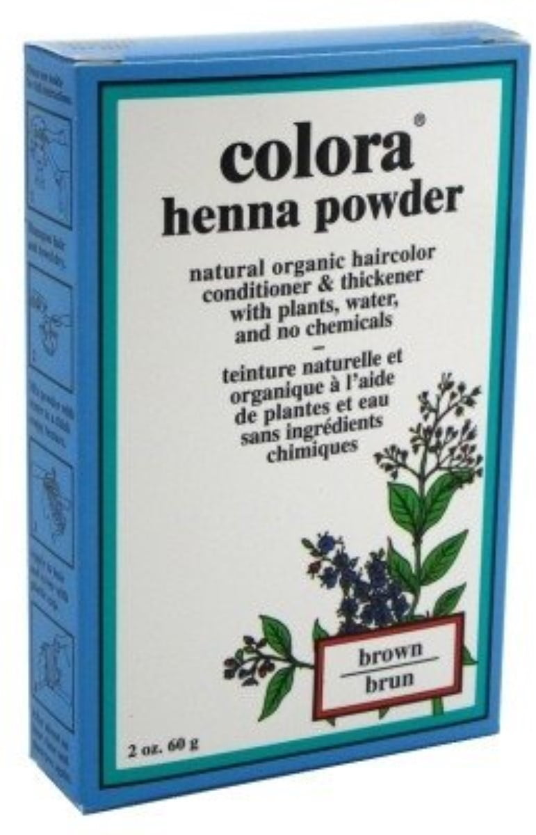 Colora Henna Powder Hair Color Brown, 2 oz (Pack of 4)