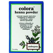 Colora Henna Powder Hair Color Mahogany 2 Ounce 59ml 2 Pack