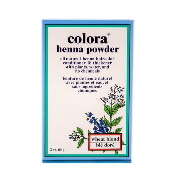 Colora Henna Powder Hair Color Wheat Blonde, 2 Oz