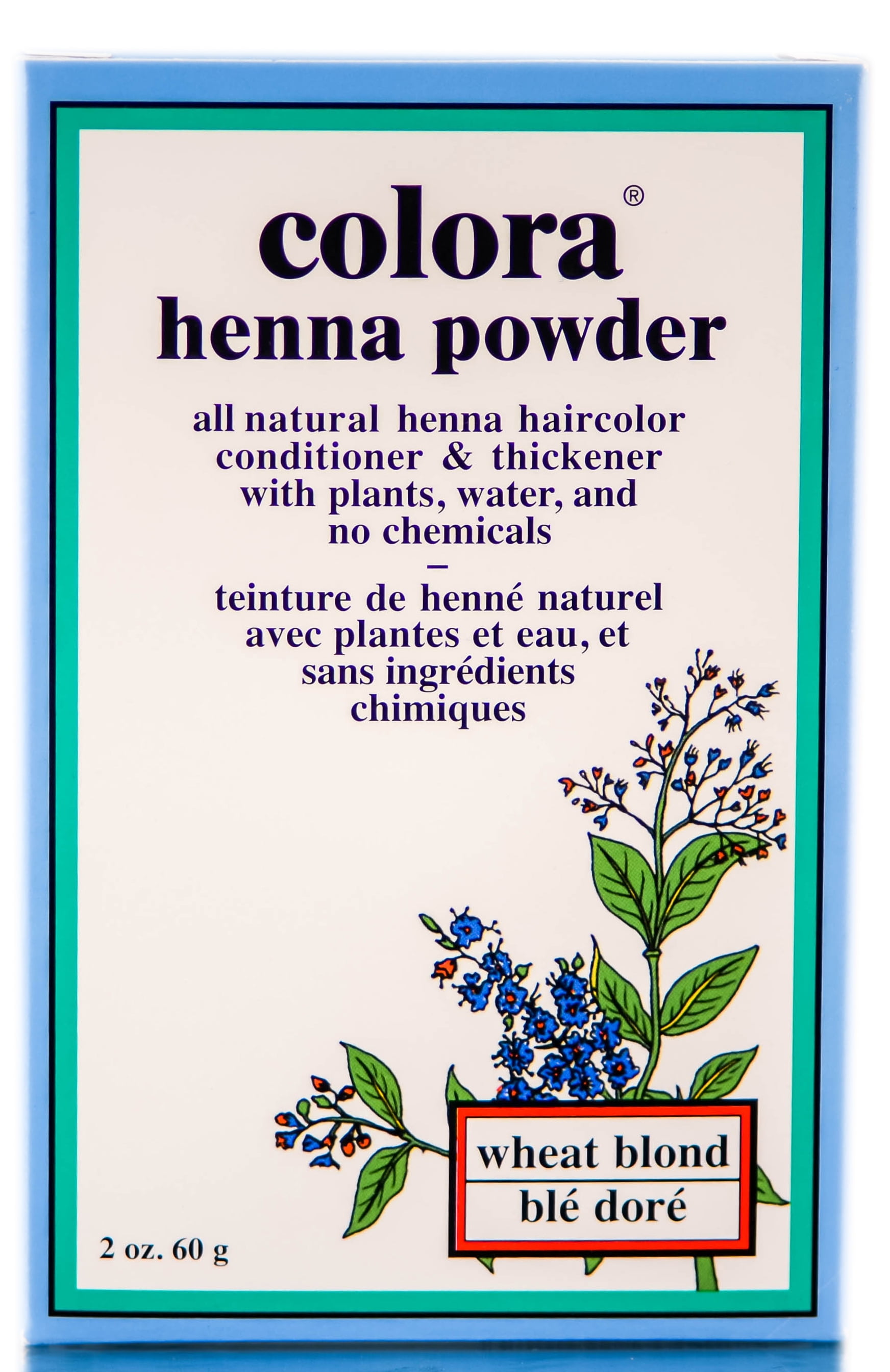 Colora Henna Powder - Natural Organic Haircolor (Opton: Wheat Blond - 2
