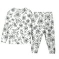 thumbnail image 1 of Colorable Pajamas for Boys Girls Toddler Diy Hand Painted Homewear Set Long Sleeve Pullover Top with Pajamas Pants Festival Gifts 2-3 Years, 1 of 2