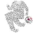 thumbnail image 1 of Colorable Pajamas for Kids Diy Hand Painted Homewear Set Long Sleeve Top with Pajamas Pants Diy Pajamas 8-9 Years, 1 of 4