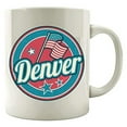 thumbnail image 1 of Colorado 11 oz Coffee Mug - American Flag Denver Mountains Snow State Pride White Ceramic Gift, 1 of 4