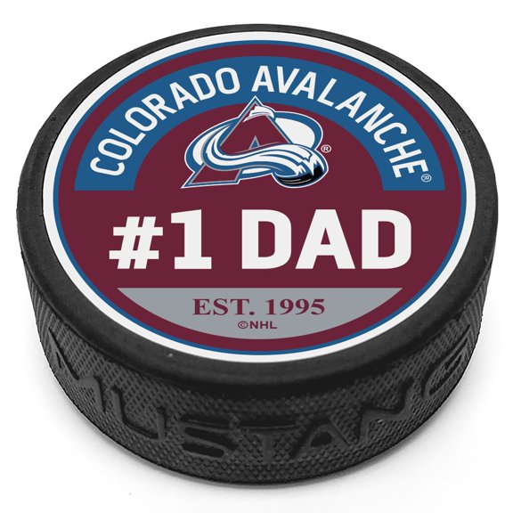 Colorado Avalanche #1 Dad Puck