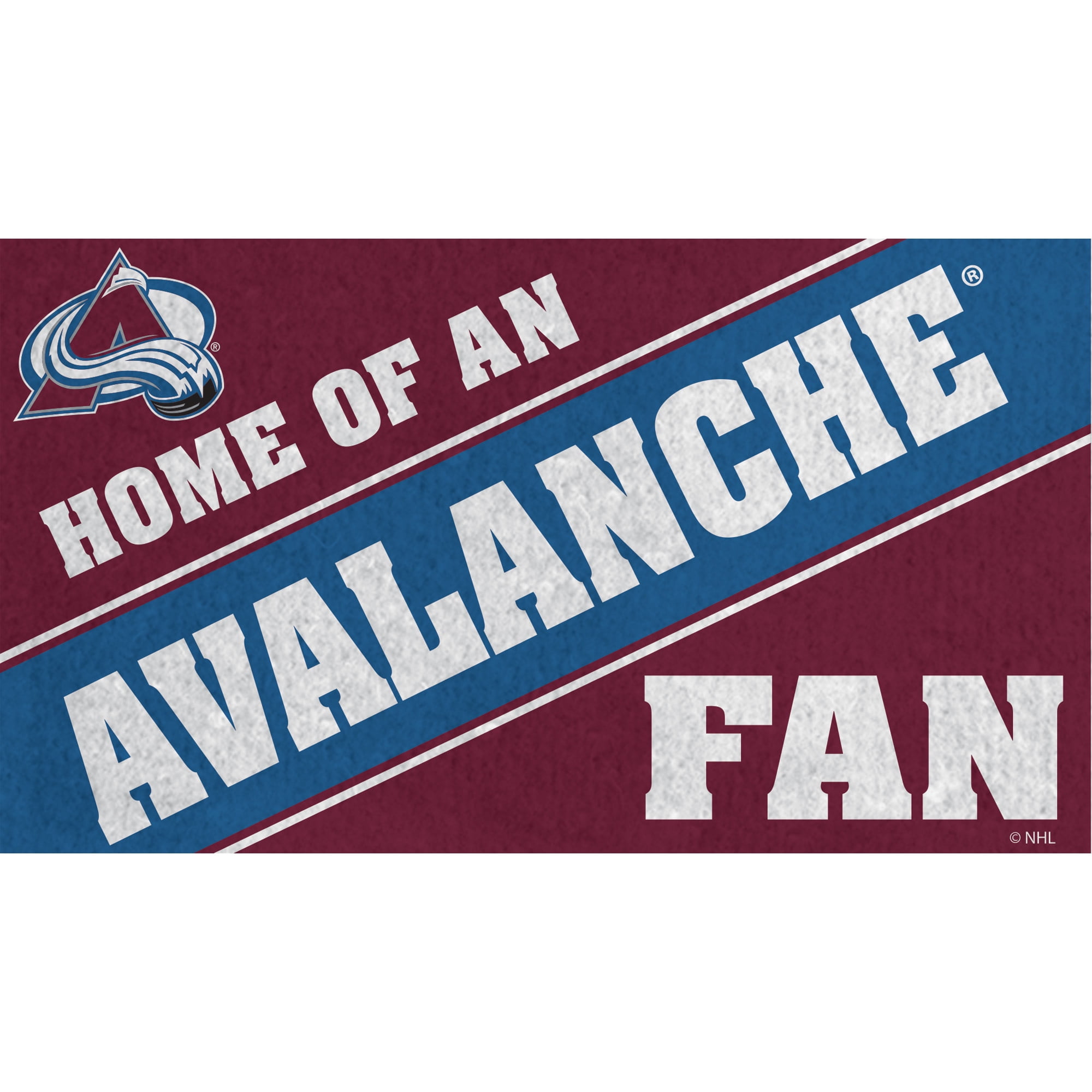 Colorado Avalanche 18 X 30 Team Turf Mat Walmart Colorado avalanche 18 x 30 team turf mat walmart