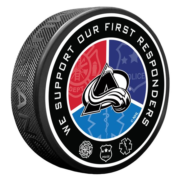 Colorado Avalanche First Responders Puck