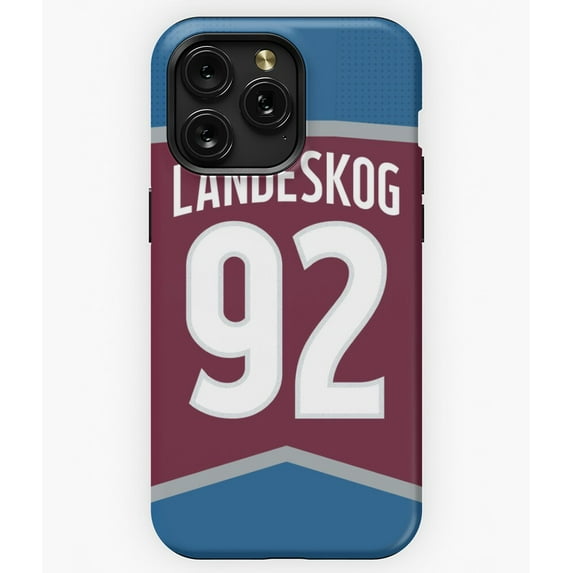 Colorado Avalanche Landeskog Jersey G7582 Phone Case for iPhone17 16 15 14 13 12 11 Pro Max