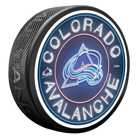 Colorado Avalanche Neon Replicated Puck