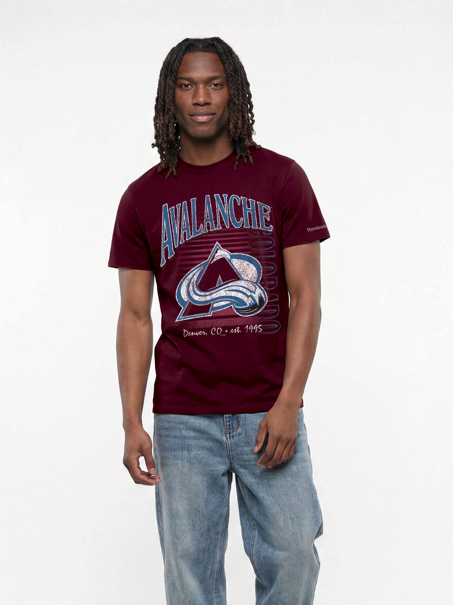 Colorado Avalanche Reebok Mens Crew Neck Short Sleeve T-Shirt