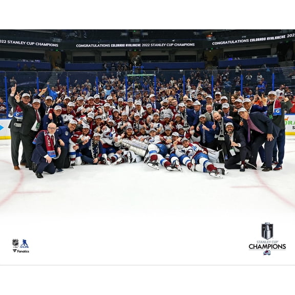 Colorado Avalanche Unsigned 2022 Stanley Cup Champions Team Celebration Photograph