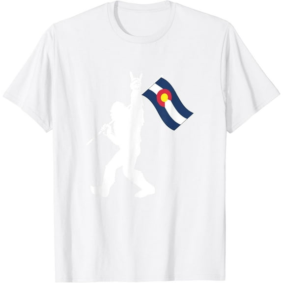 Colorado Bigfoot Rock and Roll Gift for Squatch Believers T-Shirt100% cotton