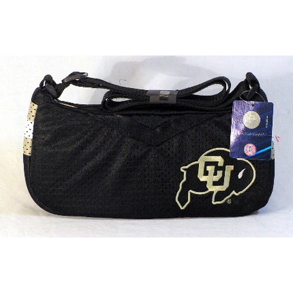 Colorado Black Jersey Material Purse Handbag, 12 x 7 x 3