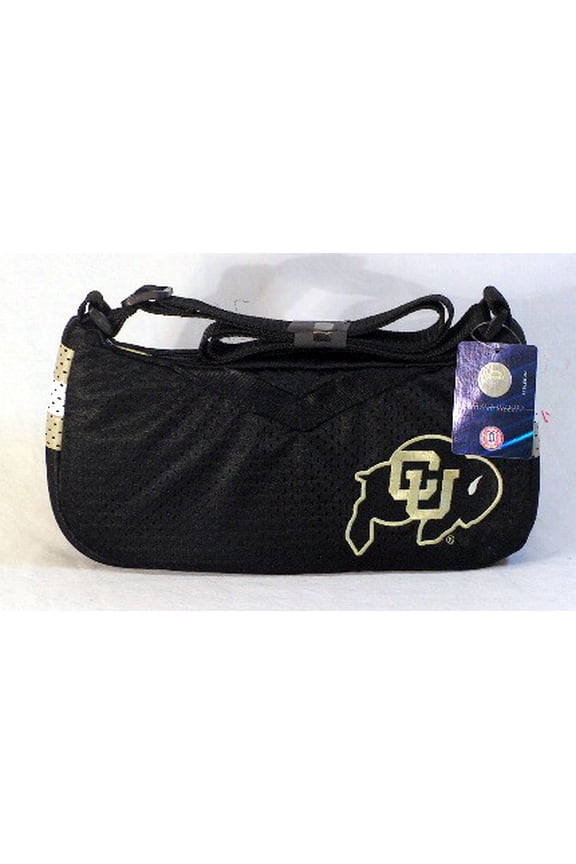 Colorado Black Jersey Material Purse Handbag, 12 x 7 x 3