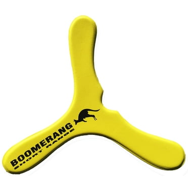Colorado Boomerangs Rafiki Stiff Foam Boomerang LH And RH in Yellow for Kids